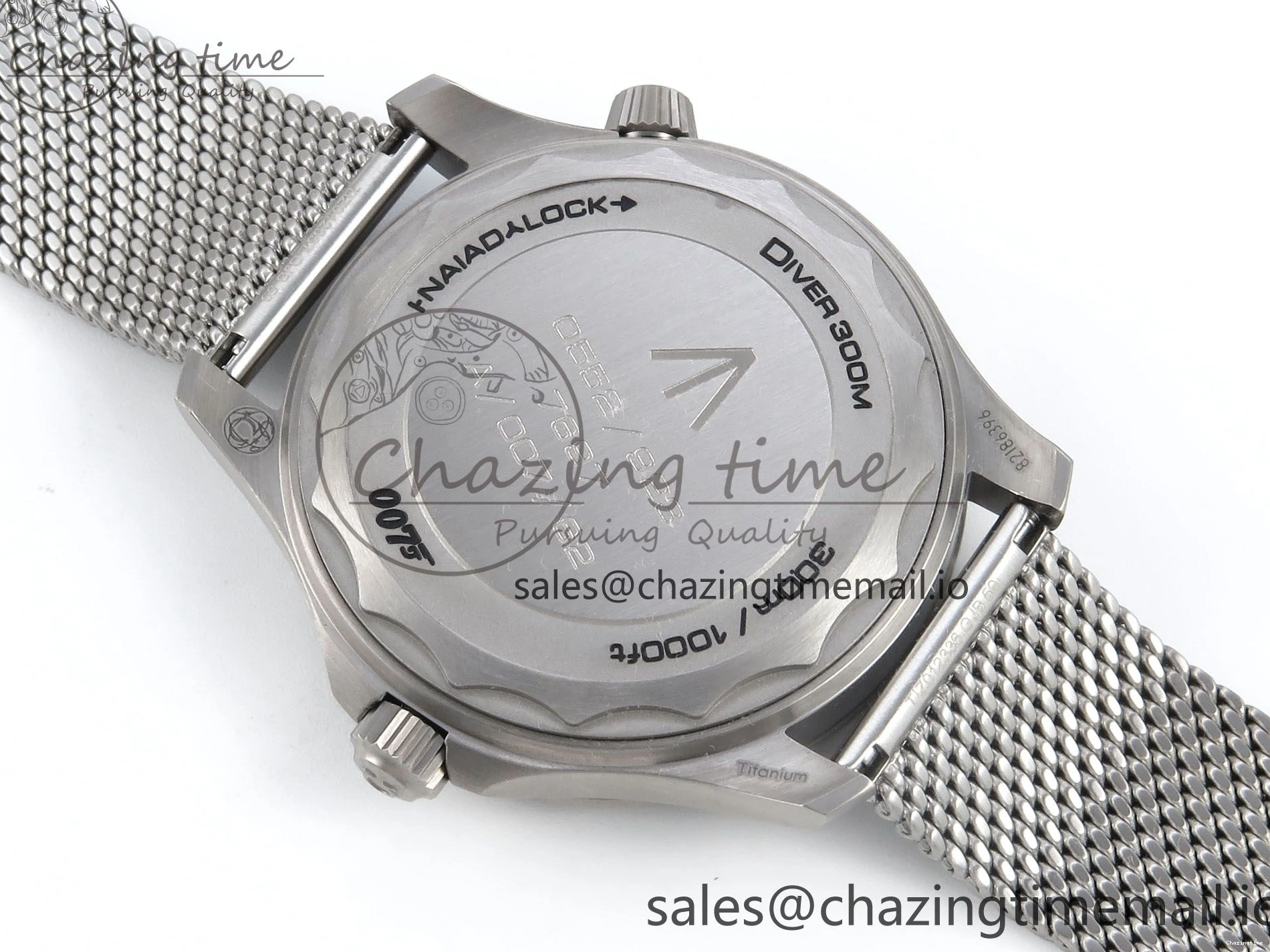 0423 Original Seamaster 300 “No Time to Die” Limited Edition VSF 1:1 Best Edition on SS Mesh Bracelet A8806(Free Nato) V 7679